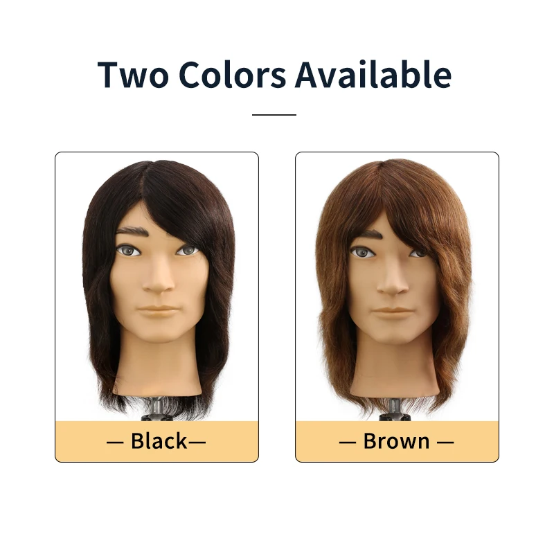Factory Price 100% Human Hair Male Mannequin Heads for Sale