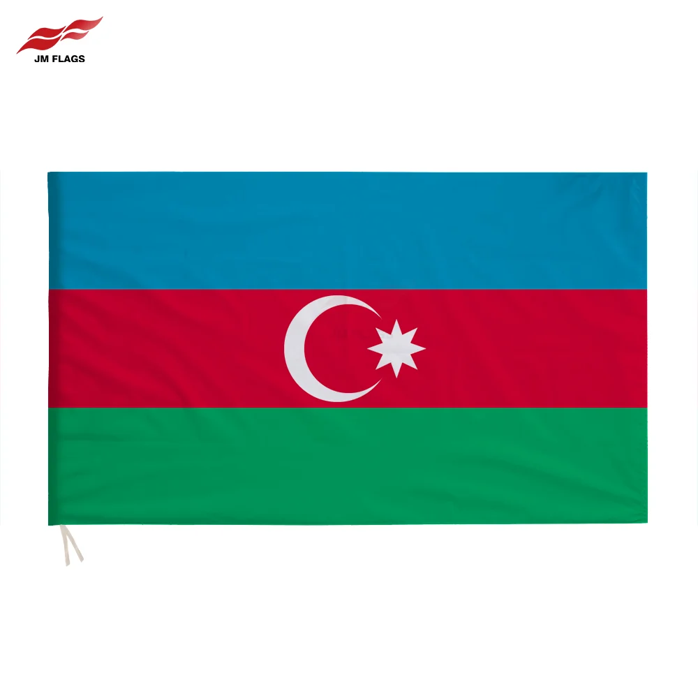 High Quality Factory World Flags 14*21cm Azerbaijan Flag Activities Polyester Flag