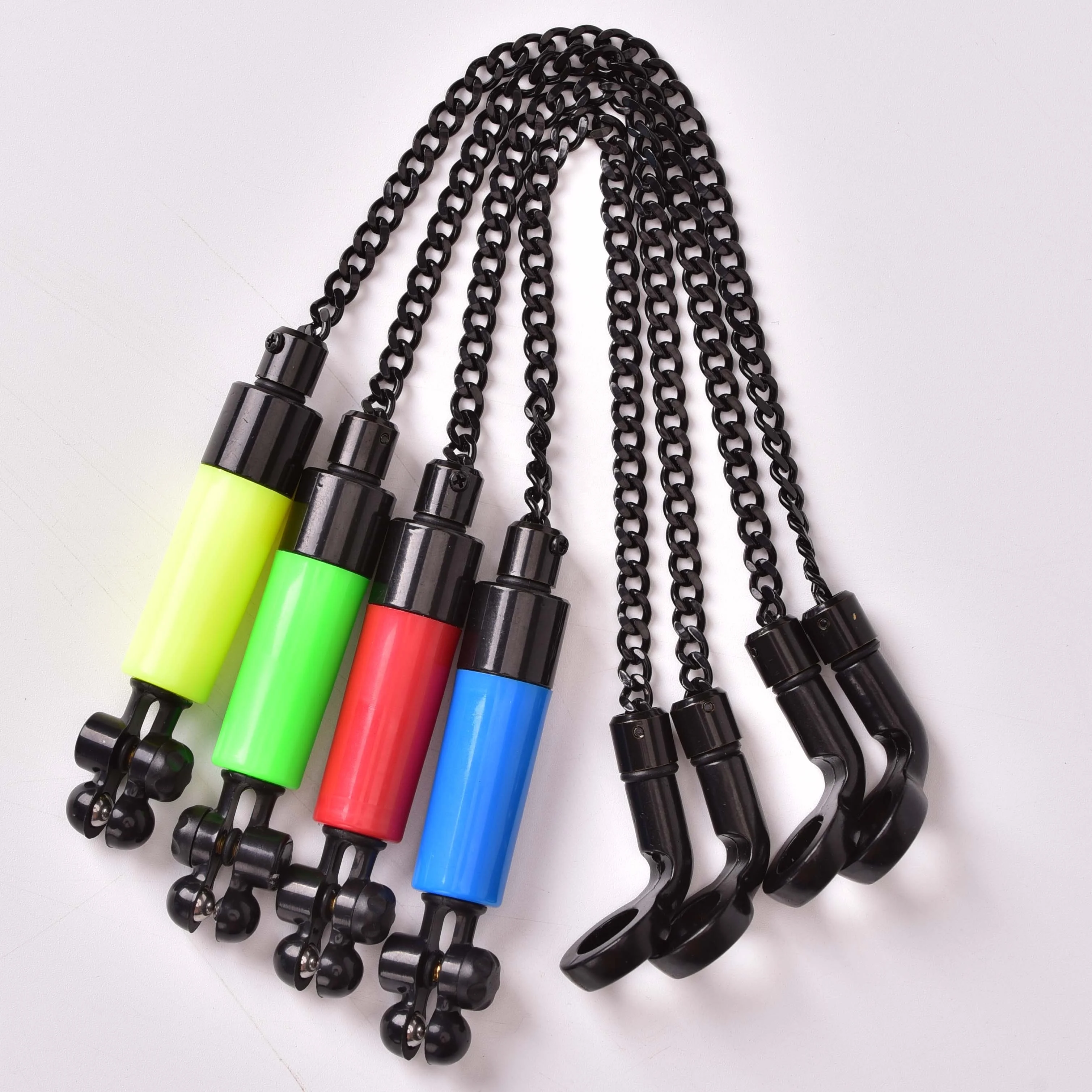 
High Quality Stainless Steel Chain Adjustable Line Clip Carp Fishing Swingers Bobbin Indicators For Carp Fishing Bite Alarm 