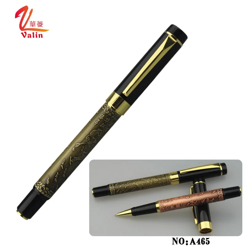  Высококачественная Роскошная китайская металлическая ручка с бронзовым роликом профессиональный производитель