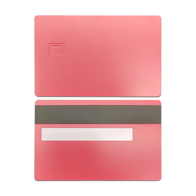 Custom Multi-Color Matte Blank Metal Bank Credit Card With Magnetic Stripe And Chip Slot