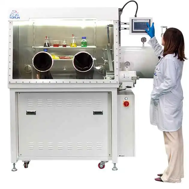 2GBS Gas Purification System H20&O2<1ppm Lab experiment Operating Purified stainless steel vacuum chamber inert gas glove box