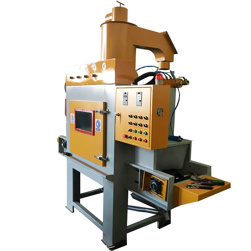 Rebar Sand Blasting Machine Dust Free Vacuum Roller Conveyor Sand Blasting Machine