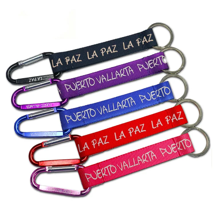 
High Quality Custom Carabiner Keychain Lanyard 
