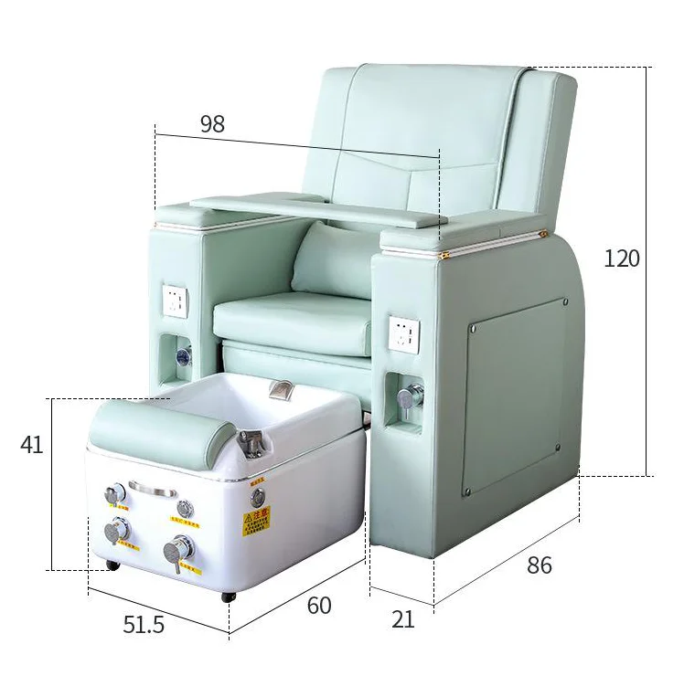 Factory Wholesale Chair nail Beauty Salon Furniture Manicure Foot Wash Pedicure Chair