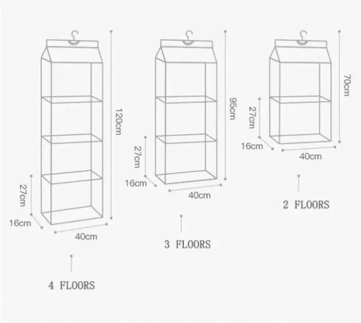 Wholesale New Design High Quality Fabric Multifunctional Hanging Storage Organizer for Home Organization