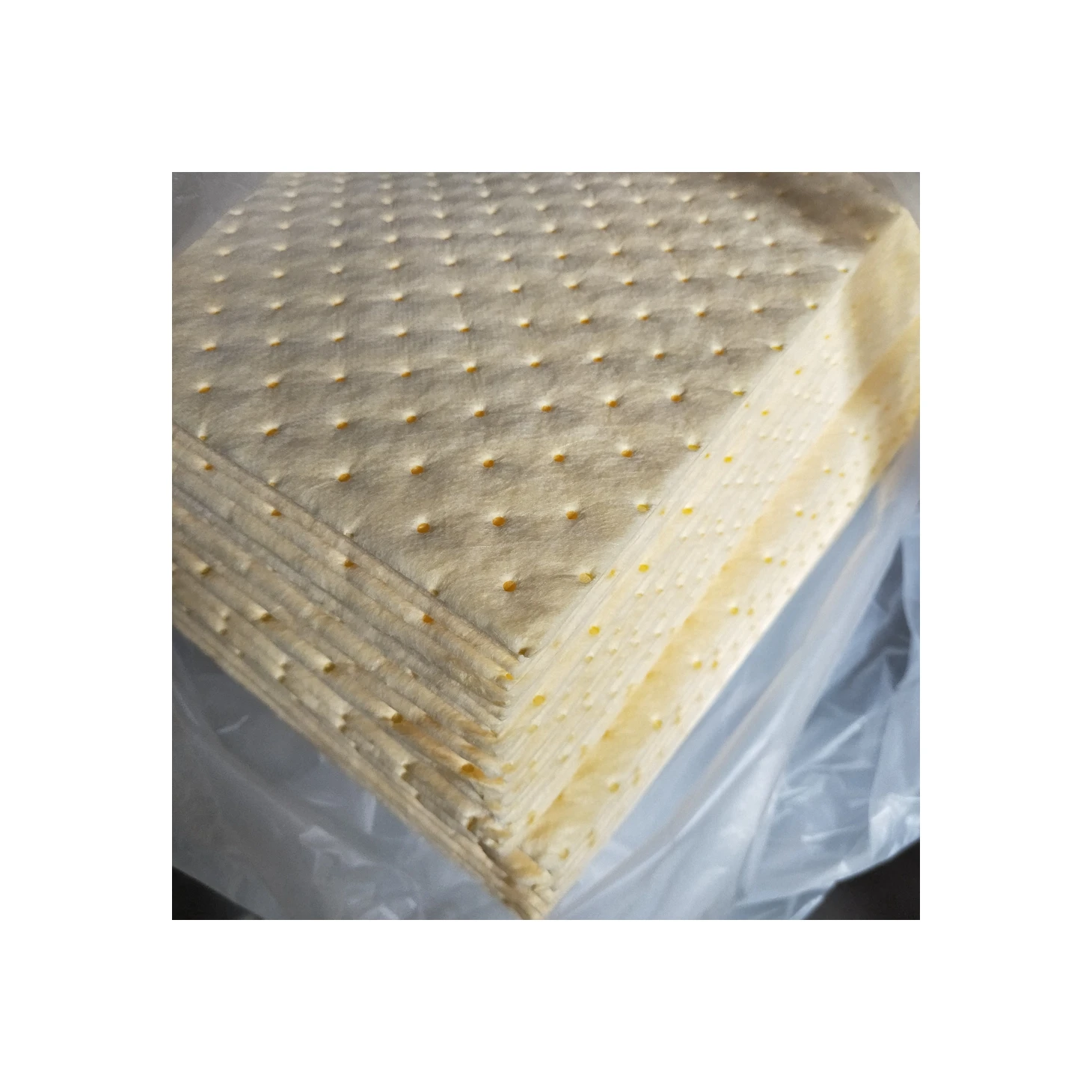 Low Price Good Quality Absorbent Cotton Yellow Durable Chemical Adsorption Pad