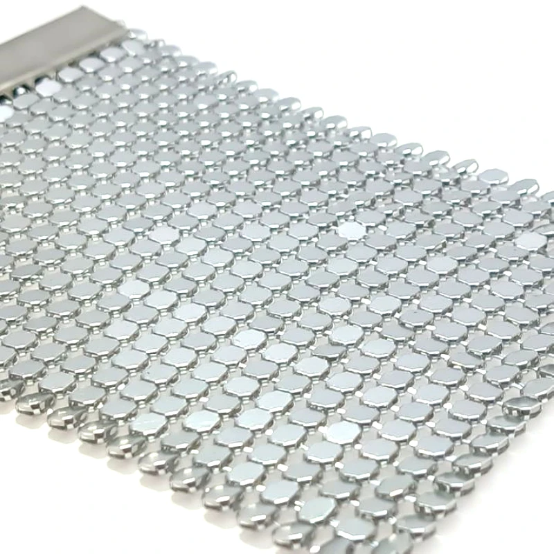Aluminum sequin drapery/Metal sequin fabric for sale