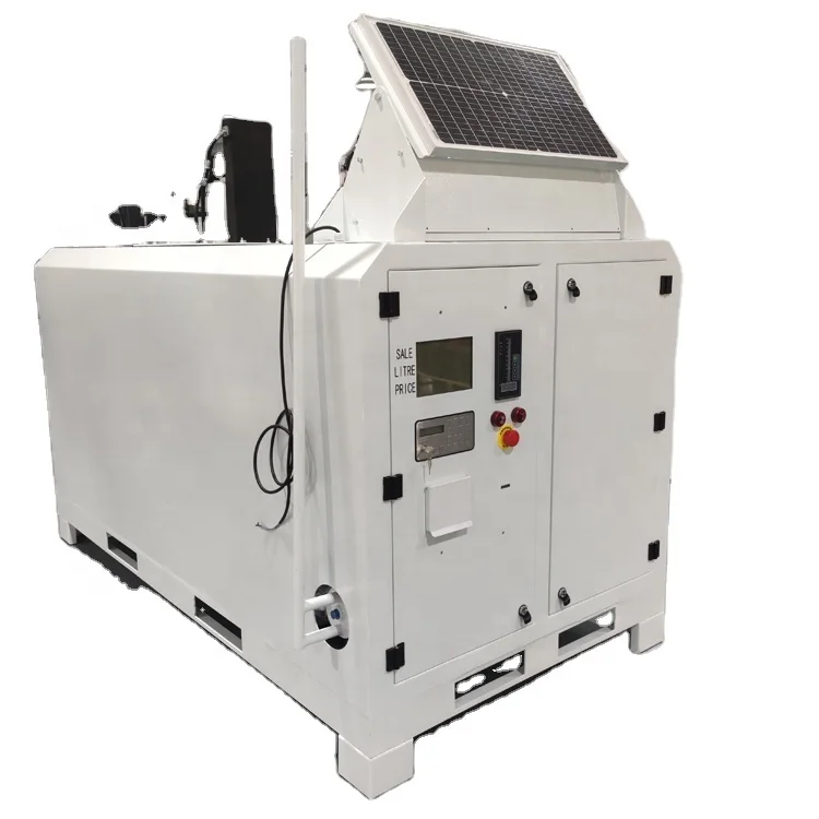 Solar power and manual handle pump type for portable mini petrol station