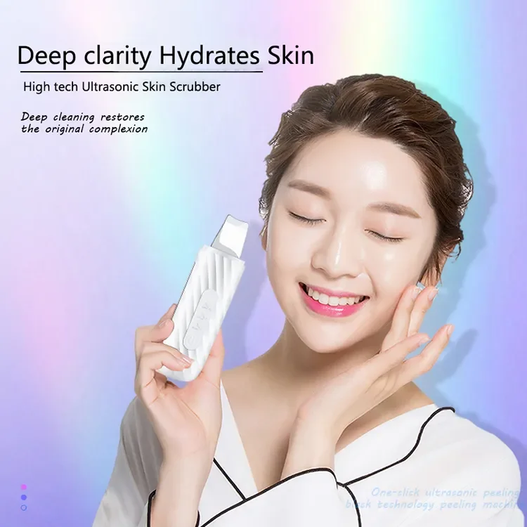 Ultrasound Beauty Instrument Portable Sonic Spatula Facial Ionic Peeling Beauty Machine Facial Ultrasonic Skin Scrubber