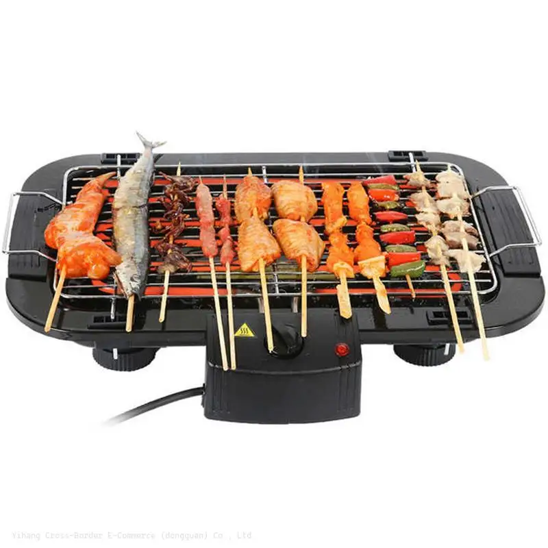 Hot Sale Non-stick Easy to Clean Portable Heating Electric Tabletop Electric BBQ Grill for Party/home