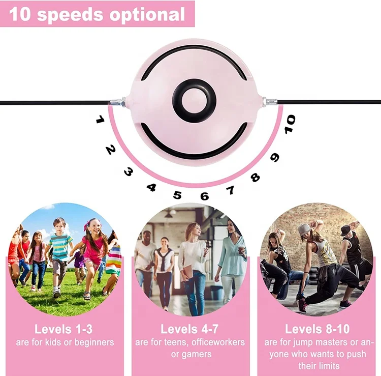 Wellshow Sport Electronic Jump Rope Machine Fitness No Rope Design Rope Skipping Machine Wireless Remote Control