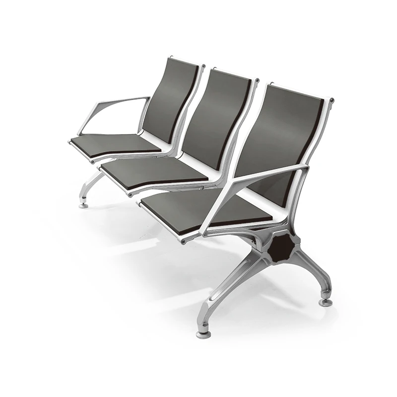 Flya  Multi-color Customized Pu Foam Seat Hospital Waiting Room Chair 3 Seater Airport Seating Reception Room Waiting Chairs