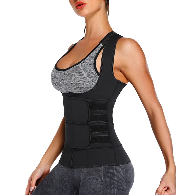 Neoprene Suana Zipper Tank Top Weight Loss Cincher Body Shaper Waist Trimmer Waist Trainer Vest