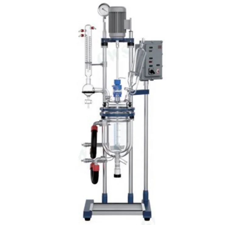 BIOMETER Floor Type Lab Jacketed Chemistry Mixing Glass Reactor
