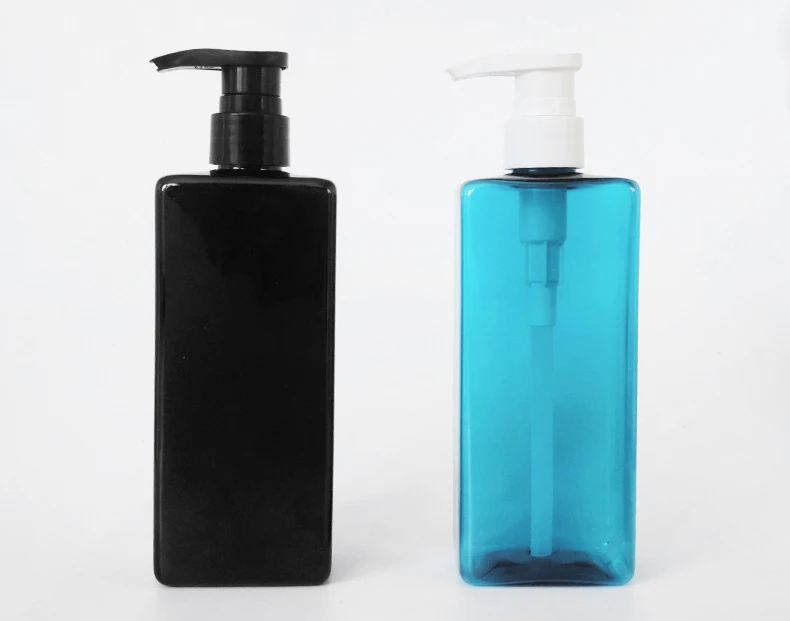 High Quality 100ml 250ml 300ml Empty Shampoo And Conditioner Bottles Flat Shoulder Press Shampoo Bottle 1000ml