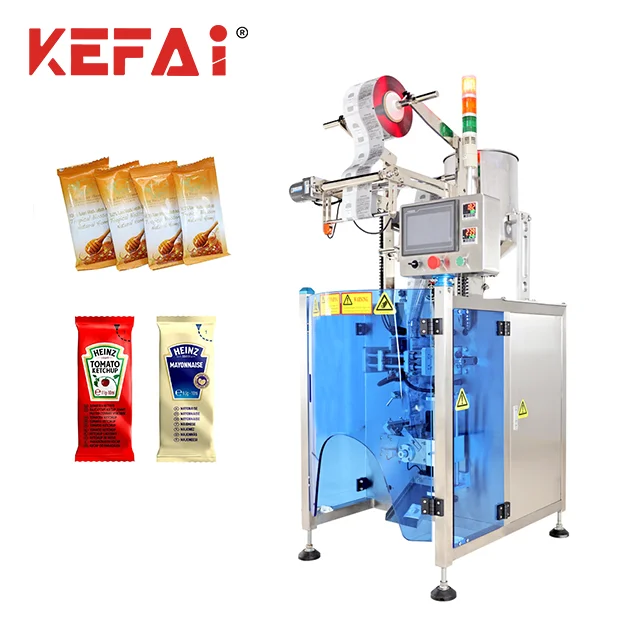 KEFAI High Speed Auto Electric Small Stick Honey Jelly Sachet Tomato Paste Potato Sauce Making Filling Pouch Bag Packing Machine