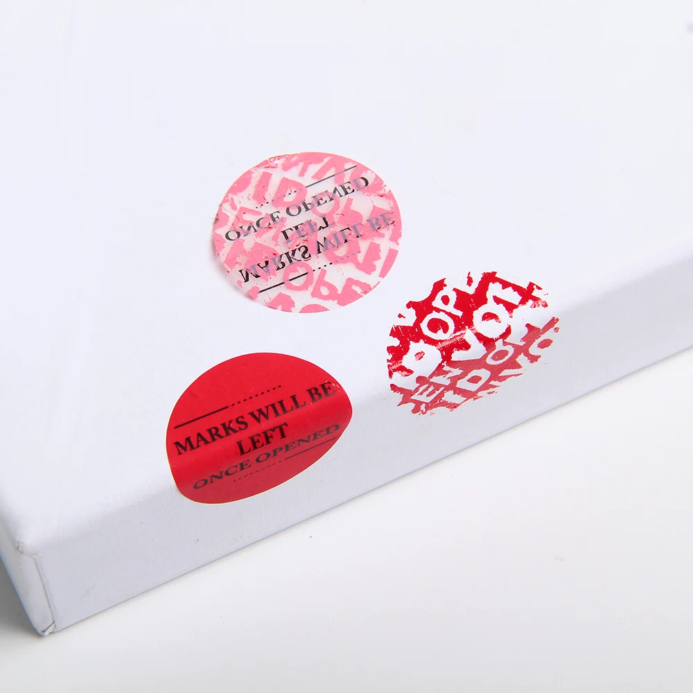 Tamper evident void security seal labels sticker void security customized Warranty Void Seal Anti-counterfeit Sticker Label