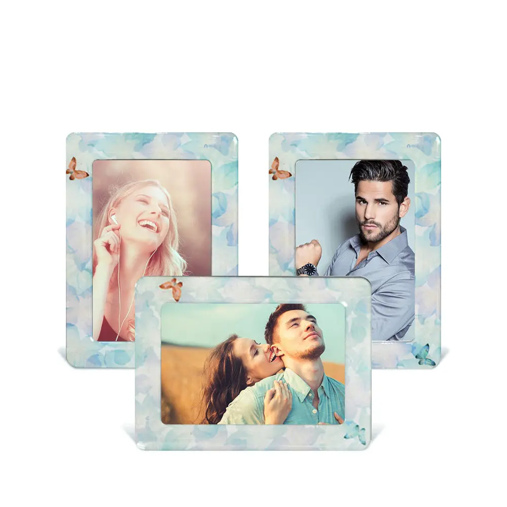 Custom 5 x 3 Inch Fridge Photo Frame Magnets wholesale Lovely Colorful Retro Cartoon Fridge Magnet Magnetic Picture frame