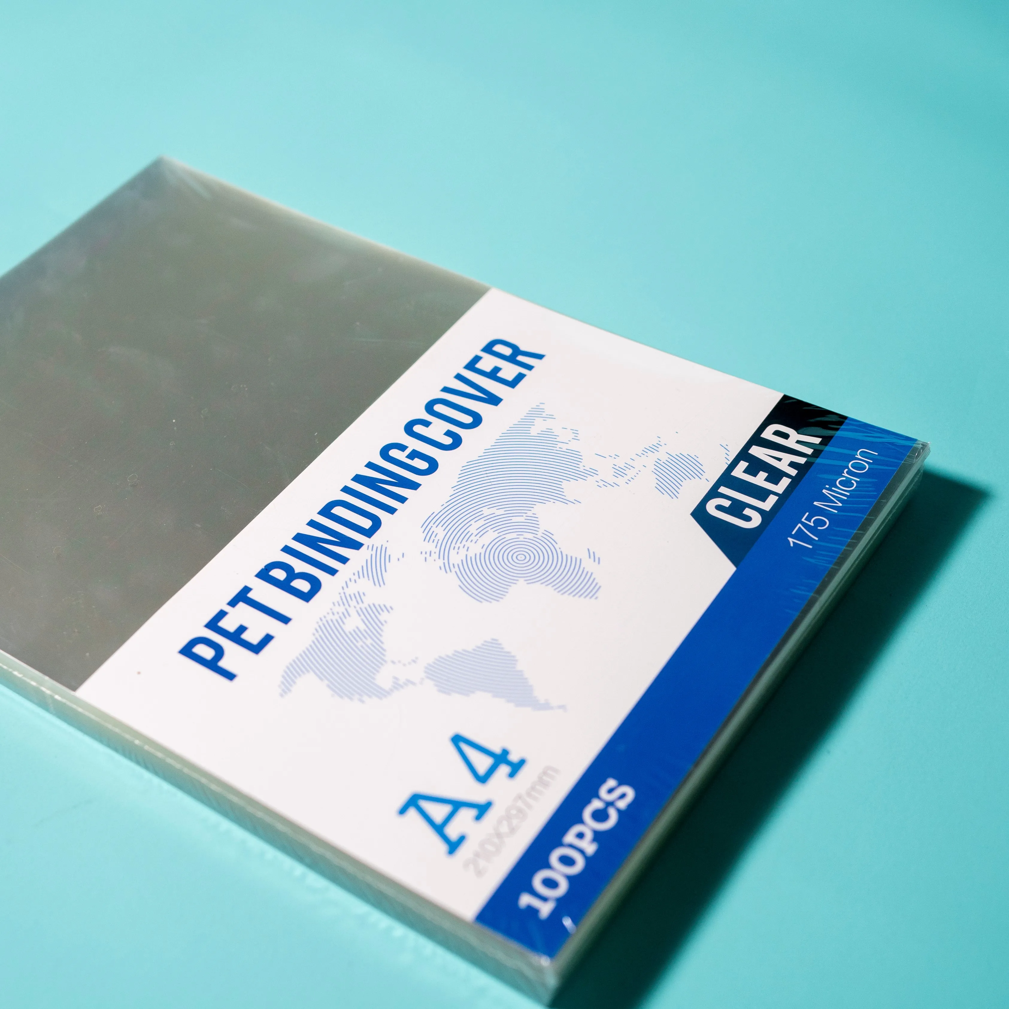 transparent pet binding cove for stationery