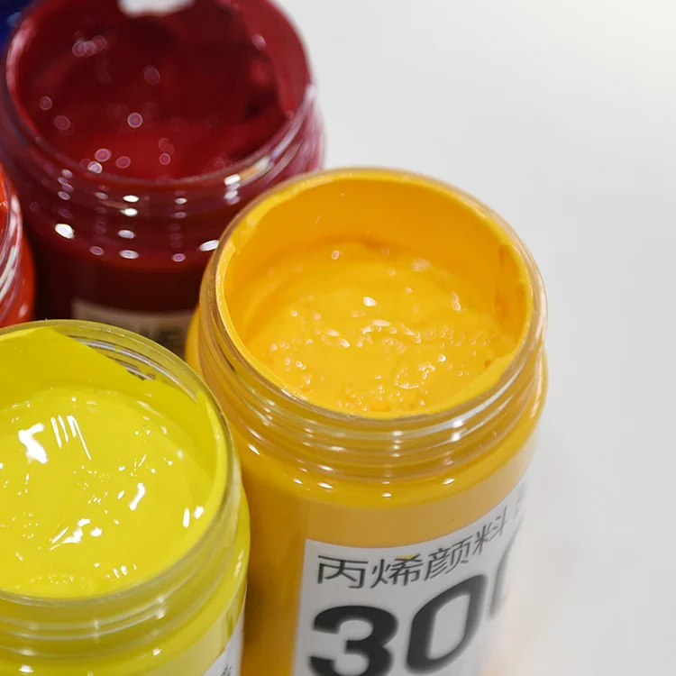 Hot Sale Wholesale 40 Colors 300ml Beginner Artist Non-toxic Waterproof Outdoor Bottled Acrylic Paint