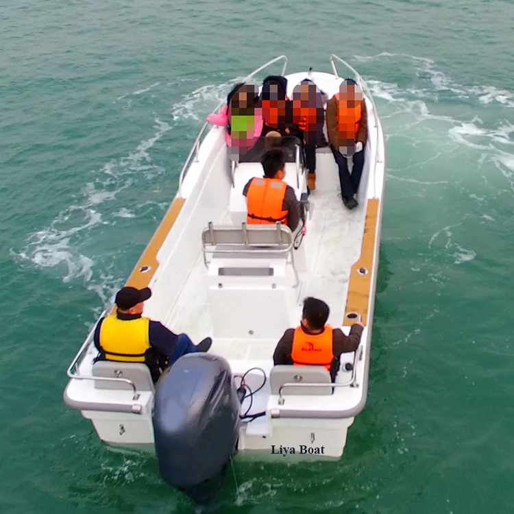 Liya 6.6m/22ft fiberglass fishing work boats with fuel tank
