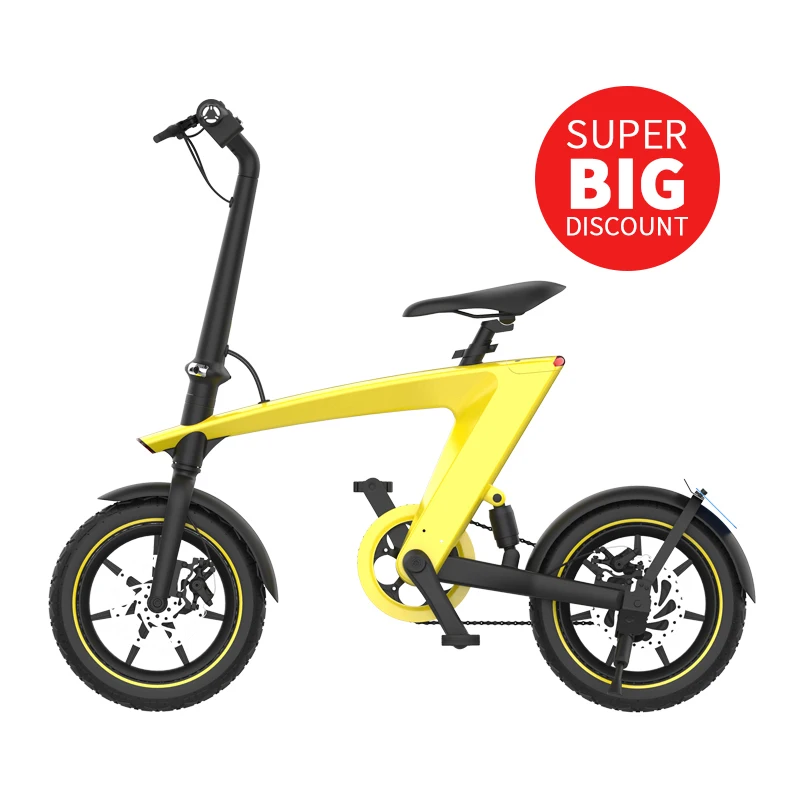 Japanese Folding Electric Bike 14 Inch Removable Battery Ebike City Small Portable Electric Bicycle E Bike With Lithium Battery