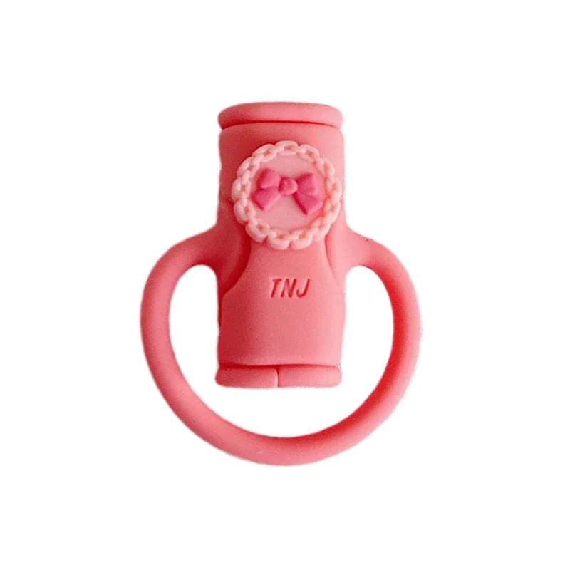 New Data Cable Protective Cover Silicone Cartoon Cute Phone Protective Breakage Charging Wire Mobile Protective Cover Head