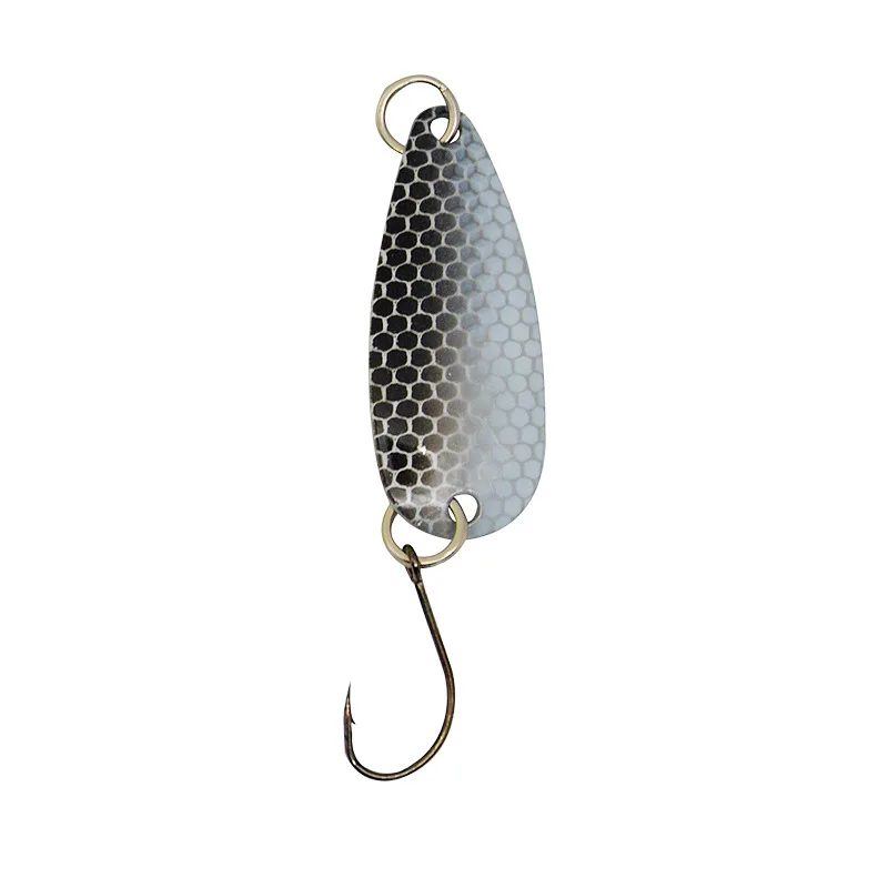 Metal Fishing Spoon Lures 3.5g 40mm With Sharp Single Hook Spoon Blanks Fishing For Mackerel Bass Trout Fishing