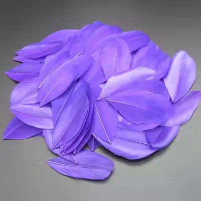 Factory Price Dyed Colored 4-8cm Goose Feather Tops for wholesale Hats Garment Accessory Decoration