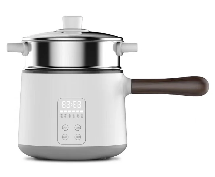 Небольшая антипригарная сковорода для личного использования на 1,8 л, Цифровая Электрическая плита, многофункциональная сковорода с паровой