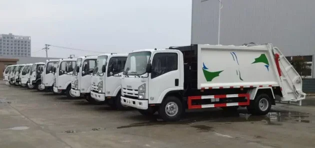 ISUZU 10 cubic meter 4X2 6-WHEELER 5 tons garbage compactor truck