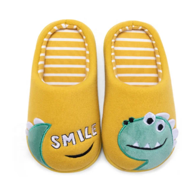Cotton Shoes Kids Dinosaur Slippers Boys And Girls Baby Cute Cartoon Warm Shoes Boys Girls Thickening Children Washable Slippers