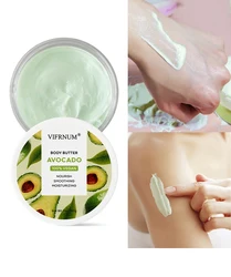 Hot Sale Custom Own Logo Natural Skin Care 100% Organic Avocado Body Cream Lotion Body Butter