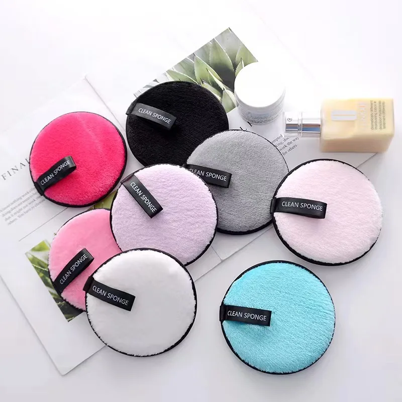 Wholesale beauty soft anti bacteria makeup remover facial puffs microfiber face towel