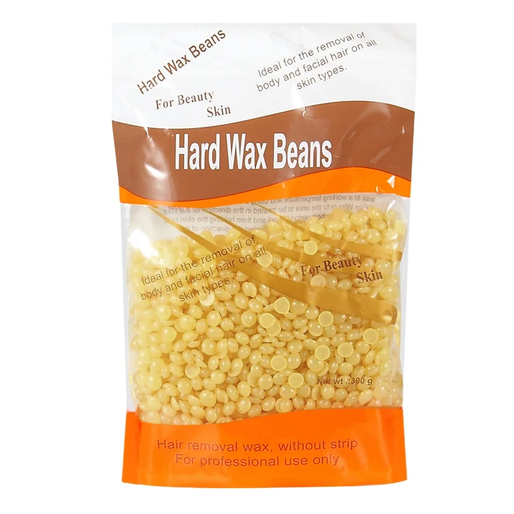 Твердое тело 300 г воск для удаления волос в бусинах Европейского органические депиляции, натуральные восковые шарики для красивого лица и тела