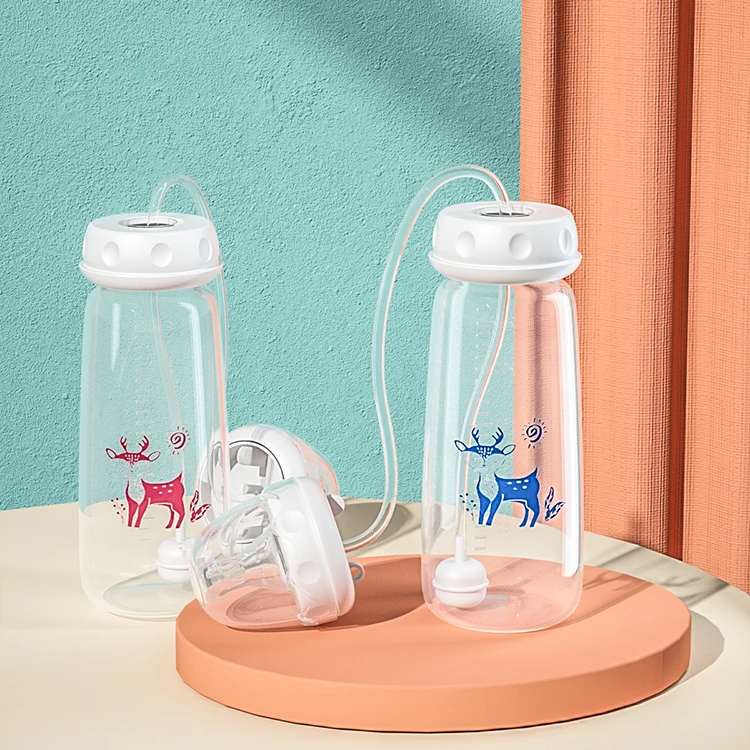 240ml High Quality Anti Colic Breast Shape Baby Milk Bottle Custom Hands Free Silicone Baby Bottles
