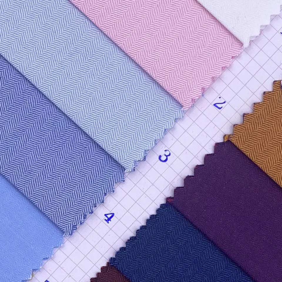 Shaoxing textile ready stock factory sale by roll bulk TC wear office shirt uniform fabric