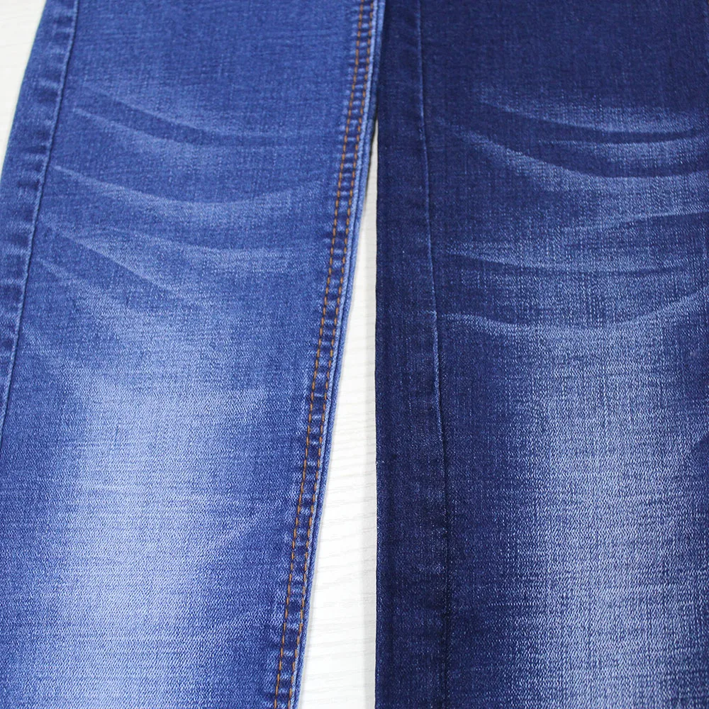 Indigo cotton slub denim tops fabric manufacturer good