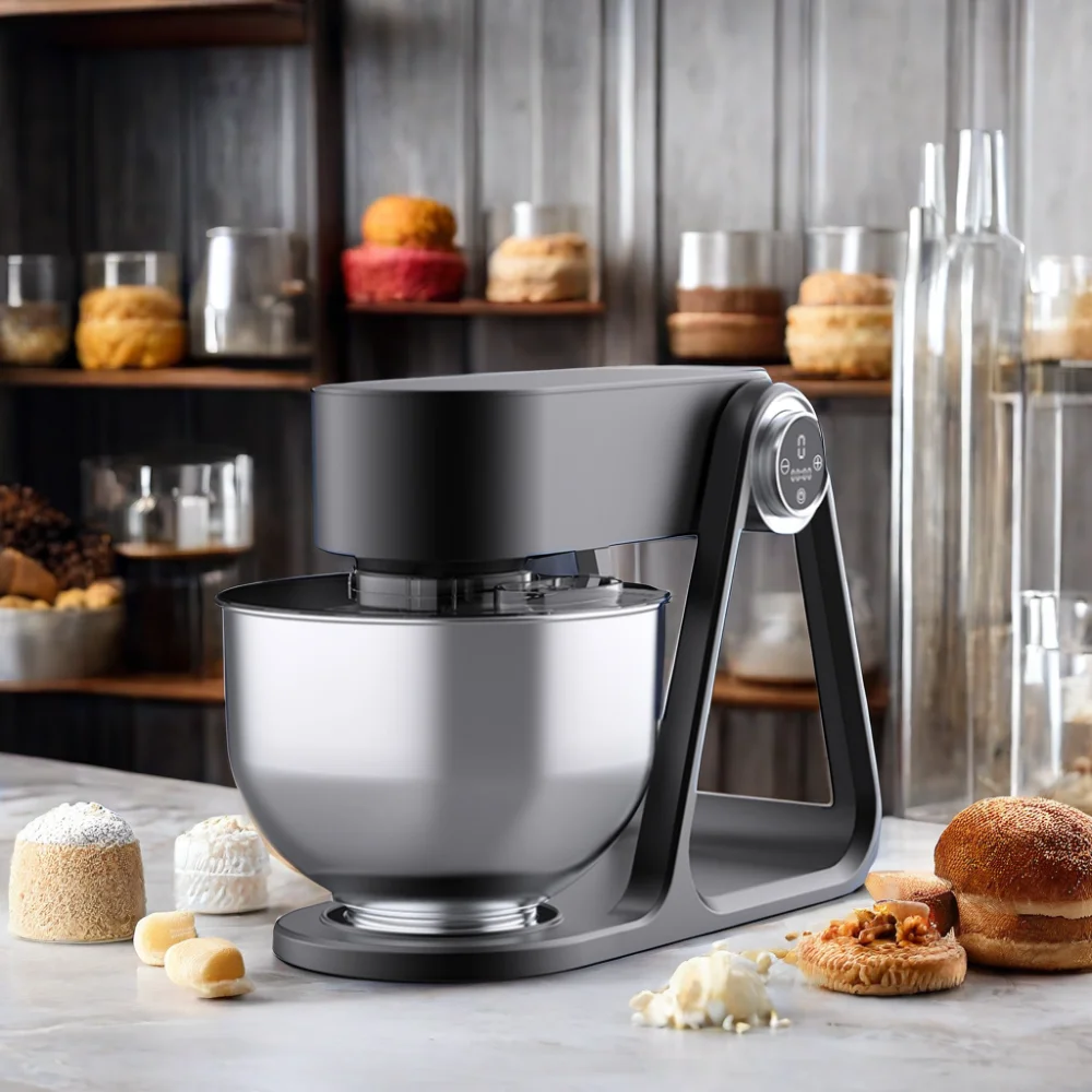 Wholesale OEM 3 in 1 Tilt-Head Kitchen Mixer for Daily Use with Egg Whisk,Dough Hook,Flat Beater