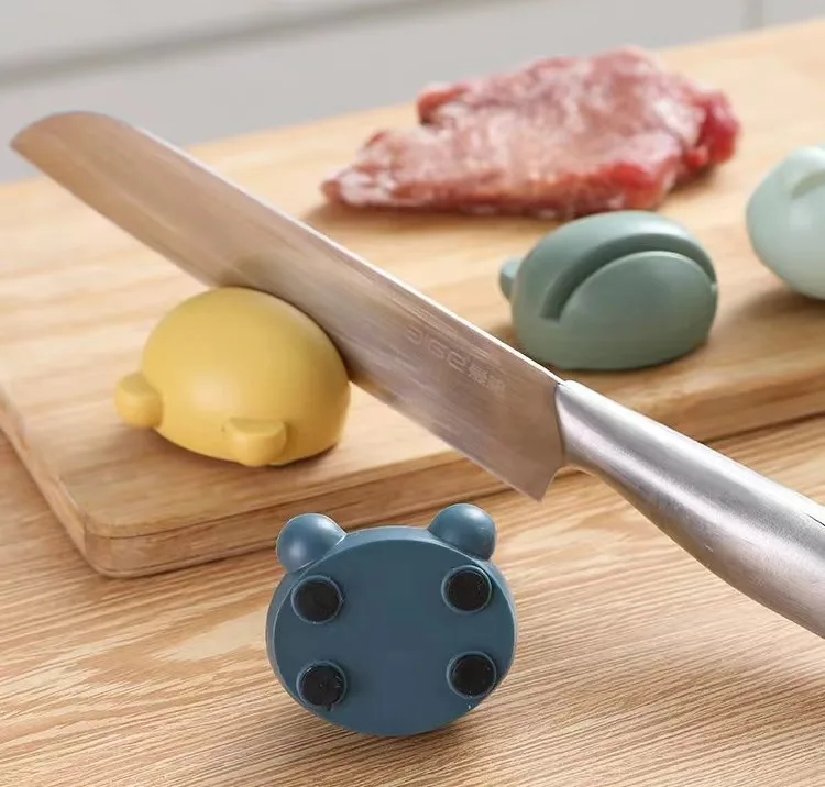Rubber Mini Knife Sharpener Multifunctional Household Knife Sharpener Scissors Sharpener
