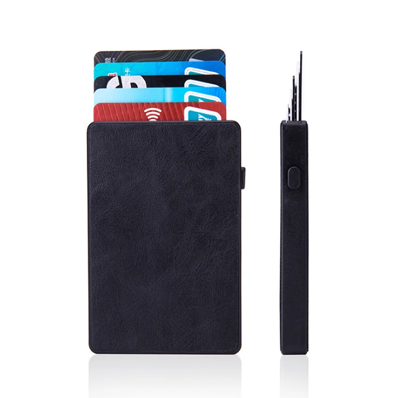 2024 Hot Sale Ultra Thin Metal Wallet/RFID Blocking Credit Card Holder/Slim Card Case for Travel and Work