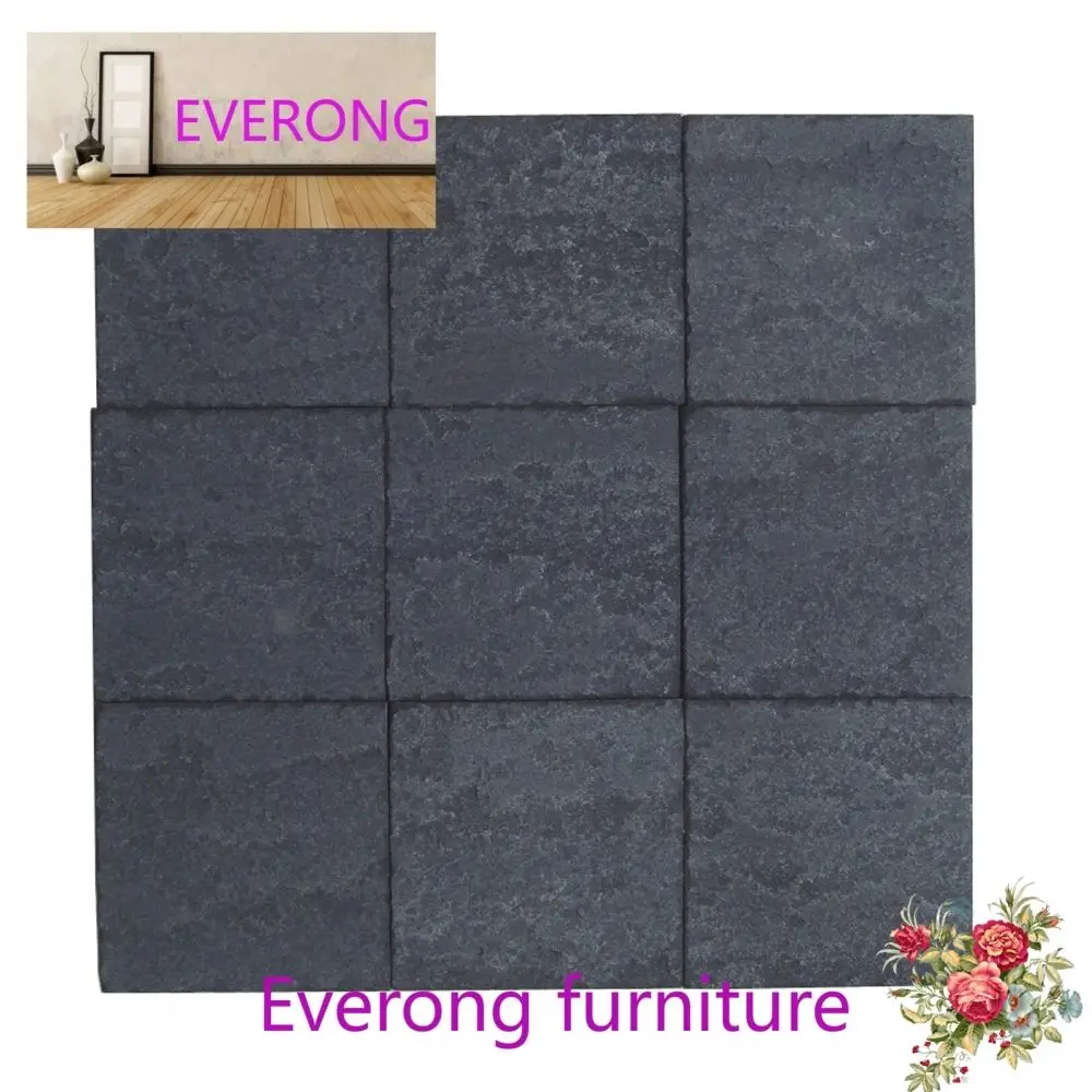 Chinese Bluestone Paving Tile Black Basalt/Lava Stone Natural SuEVace Finish