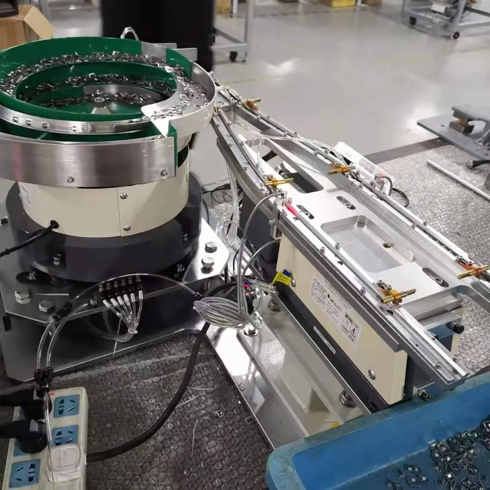 Inline Vibratory Bowl Feedering Packing Machine for Chip Component Plate Pill Screw Nut Bolt Washer Ring Nail