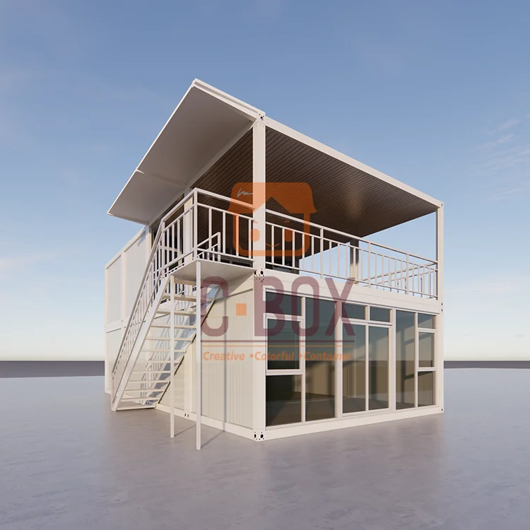 Low Cost Quick Assembly Villa Prefab Office Building Container House Seaside Temporary Rental Villa Mobile Container House