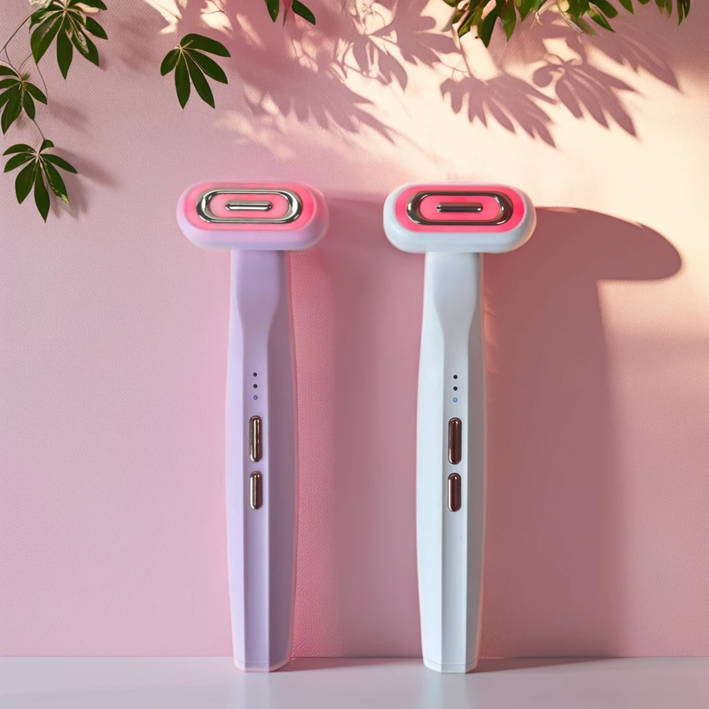 New Launched 6 in 1 Microcurrent Wand Red Light Therapy for Face meta Skincare Wand Portable