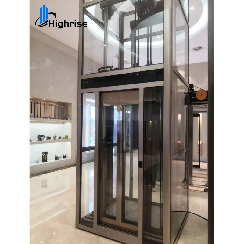 CE 2-5 Floors small shaftless residential elevators hydraulic ascensor house villa lift passenger home lift