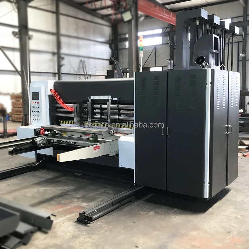 carton printing slotting die-cutting machine industrial flexographic flexo flex color printer die cutting machinery sale prices