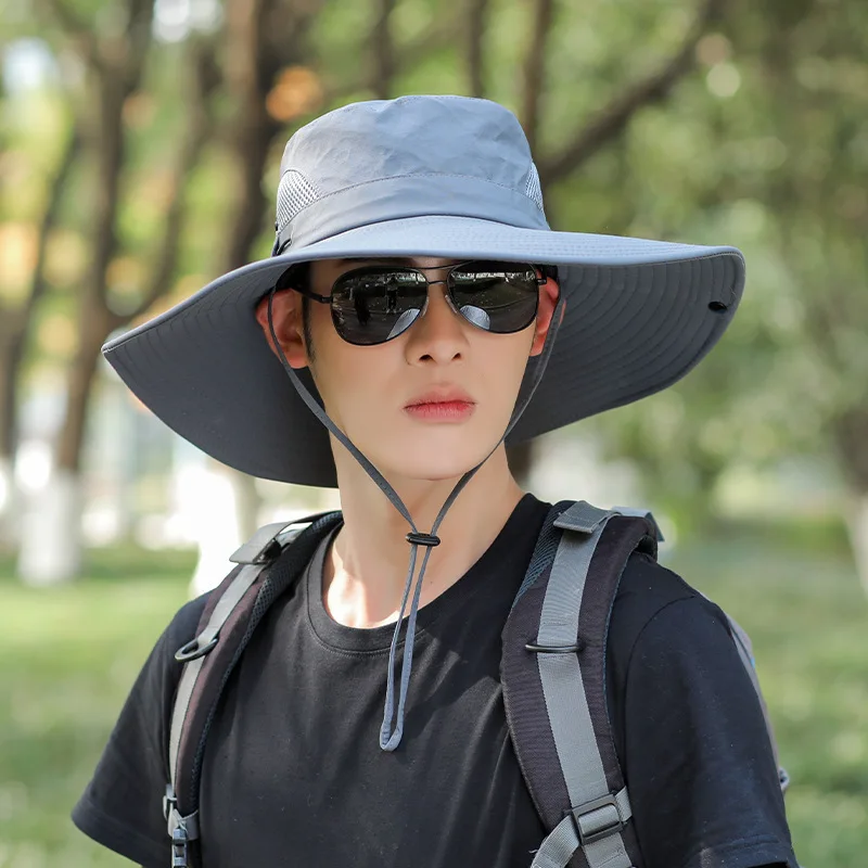 Hot Selling Custom Logo Waterproof Breathable Plain Bucket Hat For Fishing Summer Sun Hat For Men