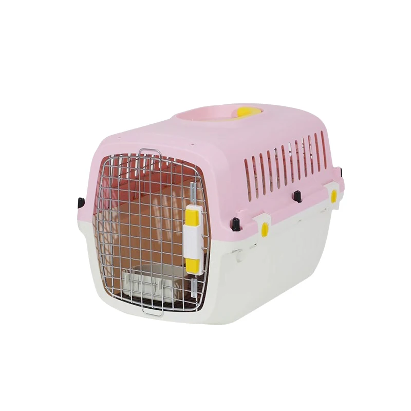 48 Inch Plastic Large Pet Carrier Box Basket Cage Outdoor Transport Pet Air Crate For Cat Dog Travel